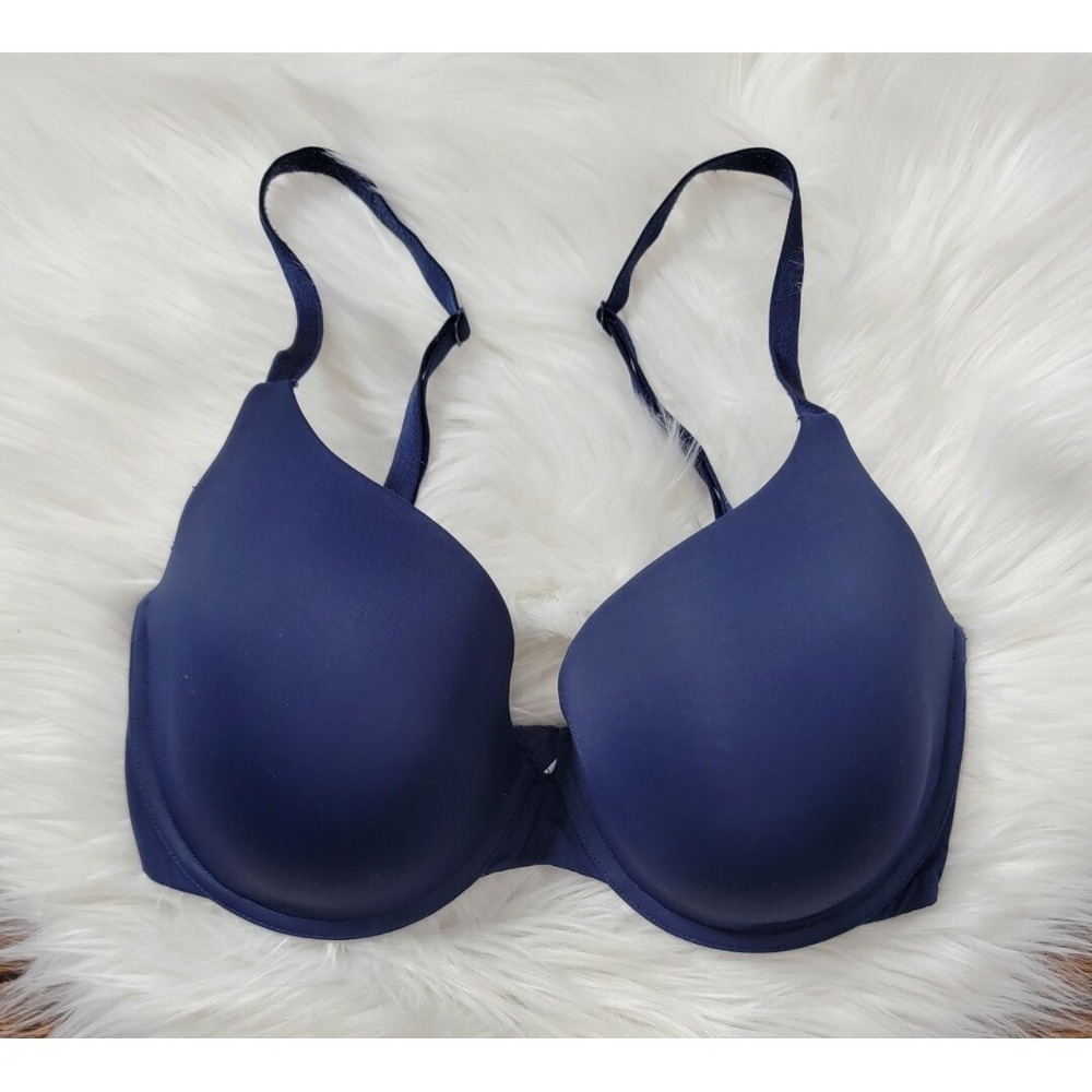 Victoria's‎ Secret Uplift Semi Demi Bra Size 32DDD Dark Blue Underwire